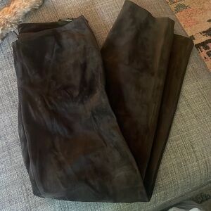 Danier suede chocolate brown pants